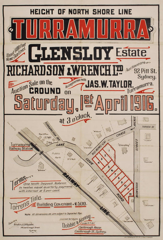 Turramurra, Glensloy Estate