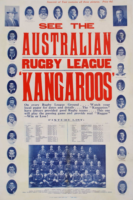 See The Australian Rugby League "Kangaroos"